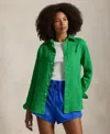 Polo Ralph Lauren Classic Fit Linen Shirt In Bright Clover