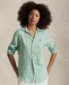Polo Ralph Lauren Chemise En Lin In Essex Green