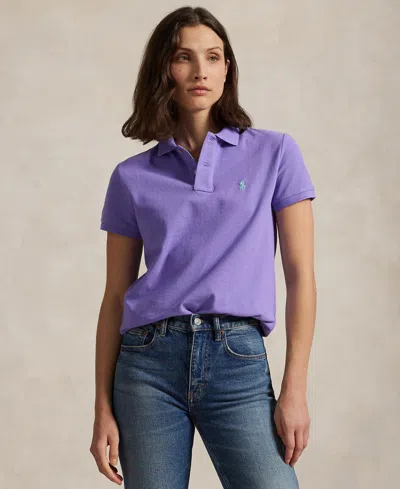 Polo Ralph Lauren Women's Classic-fit Mesh Polo Shirt In Cactus Purple