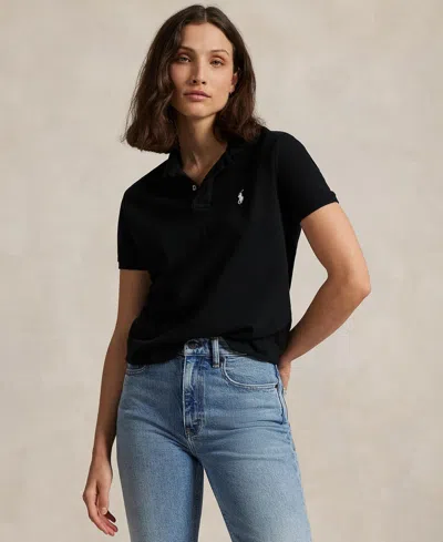 Polo Ralph Lauren Women's Classic-fit Mesh Polo Shirt In Polo Black