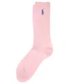 Polo Ralph Lauren Women's Classic Ribbed Crew Socks 79104 In Pink