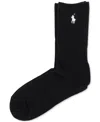 Polo Ralph Lauren Basic Crew Sock In Black, Women's At Urban Outfitters In Coal