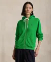 Polo Ralph Lauren Logo-embroidered Hoodie In Bright Clover