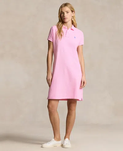 Polo Ralph Lauren Women's Cotton Mesh Polo Dress In Pink