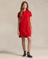 Polo Ralph Lauren Logo Embroidered Polo Neck Dress In Red