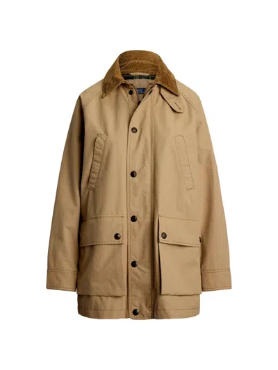 Polo Ralph Lauren Women's Cotton Utility Jacket In Brown