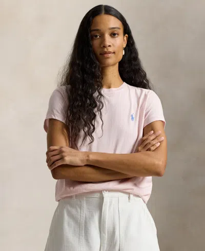 Polo Ralph Lauren Women's Crew Neck T-shirt In Pink