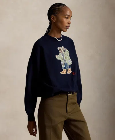 Polo Ralph Lauren Women's Crewneck Long-sleeve Sweatshirt In Blue