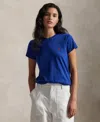 Polo Ralph Lauren Women's Crewneck T-shirt In Blue