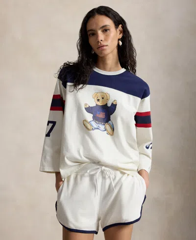 Polo Ralph Lauren Women's Crewneck T-shirt In Neutral