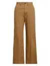 POLO RALPH LAUREN WOMEN'S CROPPED STRETCH-COTTON WIDE-LEG PANT