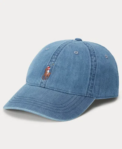 Polo Ralph Lauren Women's Denim Ball Cap In Blue