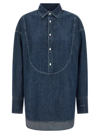 Polo Ralph Lauren Denim Regular Solid Shirt In Blue