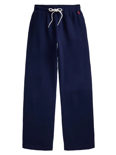 Polo Ralph Lauren Mid-rise Relaxed Fit Track Pants In Blue