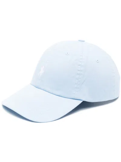 Polo Ralph Lauren Women's Embroidered Ventilated Six-panel Hat In Azzurro