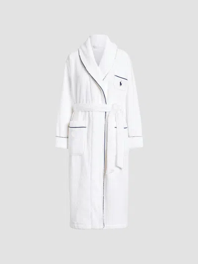Polo Ralph Lauren Women's Essentials Cotton Robe In White