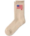 Polo Ralph Lauren Flag-detail Socks In Nude
