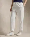 Polo Ralph Lauren Fleece Athletic Pant In White