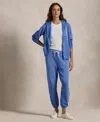 Polo Ralph Lauren Fleece Athletic Pant In Blue