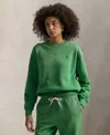 Polo Ralph Lauren Women's Fleece Crew Neck Sweatshirt In Green