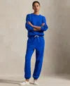 Polo Ralph Lauren Women's Fleece Drawstring Sweatpants In Blue