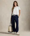 Polo Ralph Lauren Women's Fleece Drawstring Sweatpants In Blue