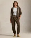 Polo Ralph Lauren Women's Fleece Drawstring Sweatpants In Brown