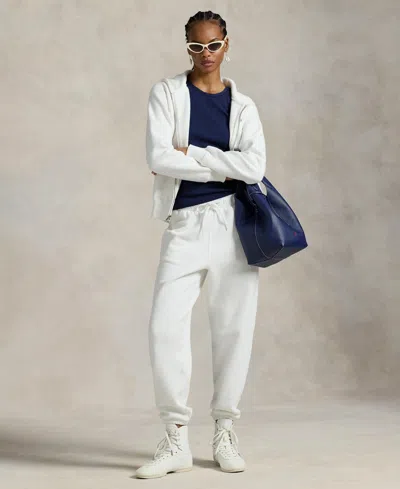 Polo Ralph Lauren Women's Fleece Drawstring Sweatpants In White