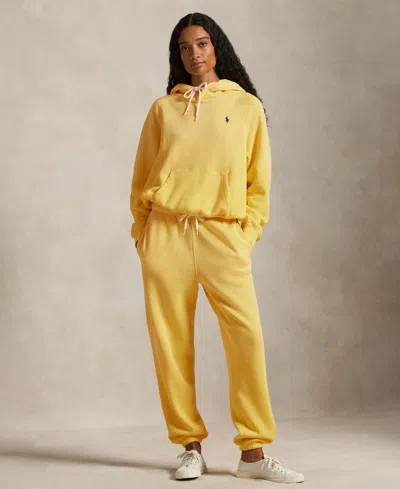 Polo Ralph Lauren Women's Fleece Drawstring Sweatpants In Yellow