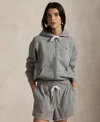Polo Ralph Lauren Hooded Cotton Sweatshirt Front Pockets In Gray