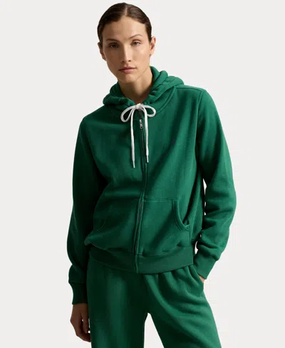 Polo Ralph Lauren Women's Fleece Full-zip Hoodie In Green