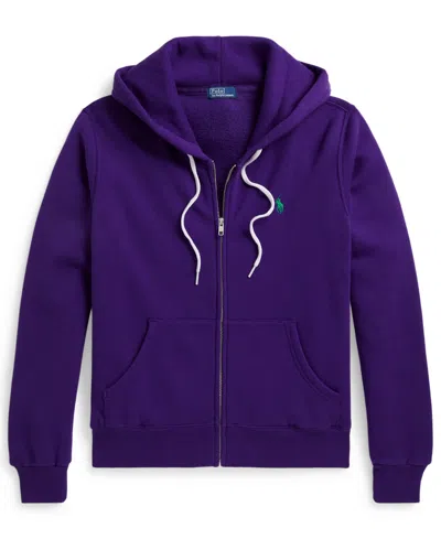 Polo Ralph Lauren Women's Fleece Full-zip Hoodie In Purple