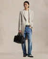 Polo Ralph Lauren Women's Herringbone Peak Lapel Coat In Brown