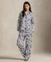 Polo Ralph Lauren Women's Iconic Bear Madison Pajama Set In Multi