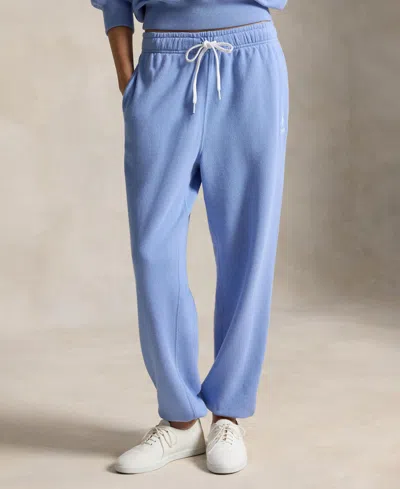 Polo Ralph Lauren Women's Island Fleece Knit Ankle Jogger Pants In Blue