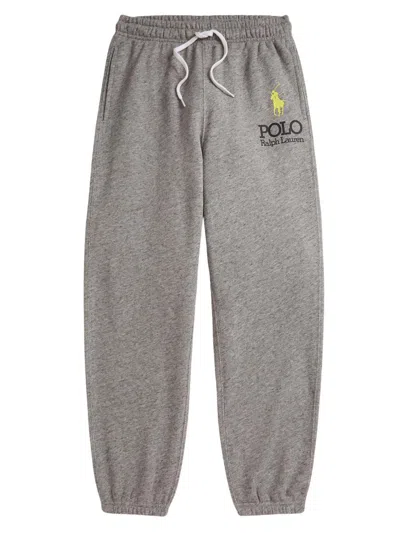 Polo Ralph Lauren Women's Island Fleece Logo Jogger Pants In Gray