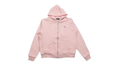 Pre-owned Polo Ralph Lauren Women's Island Fleece Long Sleeve Sweatshirt In Pink Sand