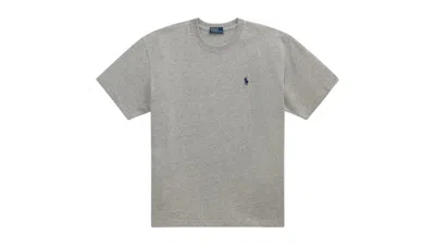 Pre-owned Polo Ralph Lauren Women's Jersey Shor Sleeve Shir /cobblesone Heaher In T/cobblestone Heather In Gray