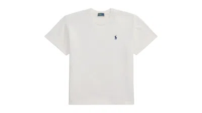 Pre-owned Polo Ralph Lauren Women's Jersey Short Sleeve T-shirt In White
