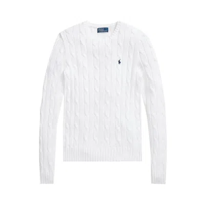 Pre-owned Polo Ralph Lauren Women's Julianna Long-sleeve Pullover 'white'