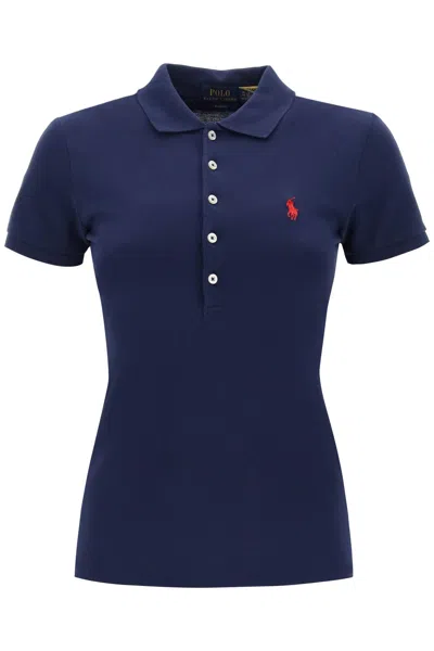 Polo Ralph Lauren Slim Fit Stretch Polo Shirt In Blue