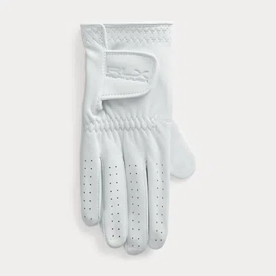 Polo Ralph Lauren Women's Leather Golf Glove In White (right)