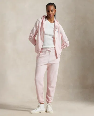 Polo Ralph Lauren Women's Lightweight Fleece Athletic Sweatpants In Pink Sand