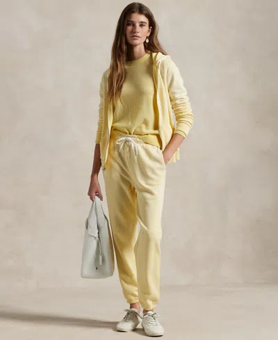 Polo Ralph Lauren Polo Pony-embroidered Track Pants In Yellow