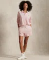 Polo Ralph Lauren Women's Lightweight Fleece Drawstring Shorts In Pink Sand