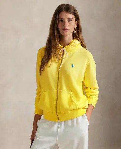 Polo Ralph Lauren Women's Lightweight Fleece Full-zip Hoodie Sweatshirt