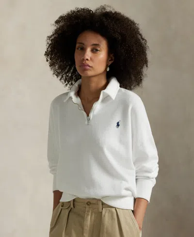 Polo Ralph Lauren Women's Lightweight Fleece Quarter-zip Sweatshirt