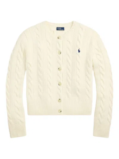 Polo Ralph Lauren Women's Lightweight Textured Knit Cardigan In Beige