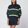 Polo Ralph Lauren Striped Cotton-blend Jersey Polo Shirt In Multi