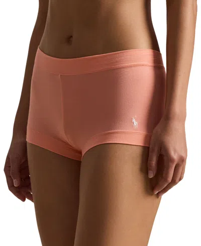 Polo Ralph Lauren Women's Mid-rise Short Panties In Pink